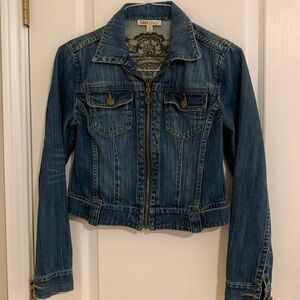 CAbi cropped jean jacket